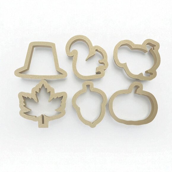 6 Pack Thanksgiving Cookie Cutters - Picture 2 of 3